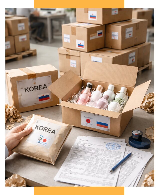 Доставка косметики из Кореи от 8603 р. под ключ | СетСервис-Бтс