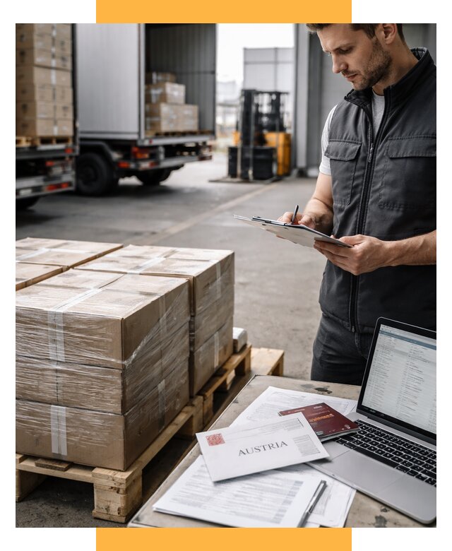 Доставка в Австрию от 65787 р. Логистика и экспорт СетСервис-Бтс